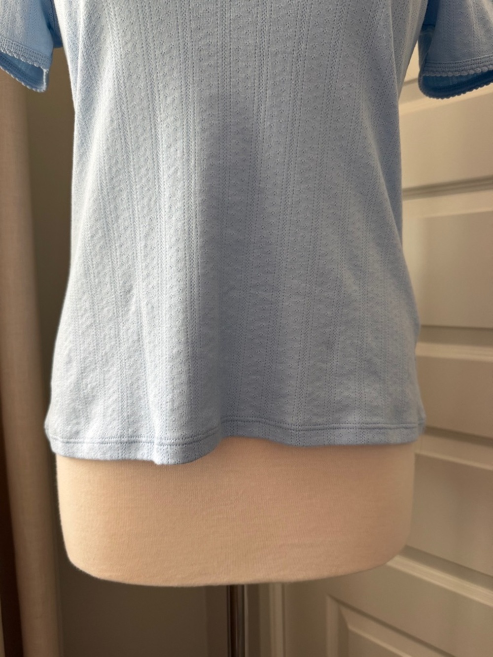 Goldie Lewinter Pointelle Tee : Medium - Picture 3 of 7